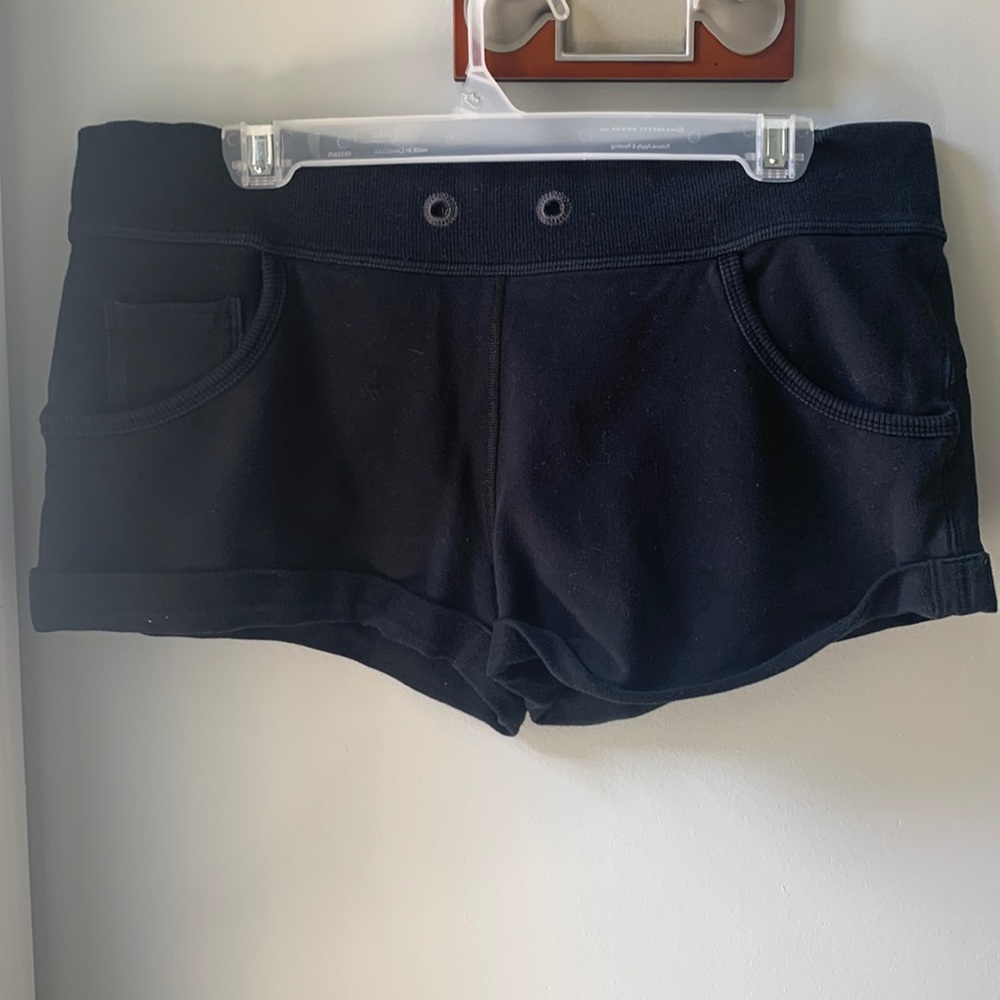 Used Black Lululemon Lounge Shorts